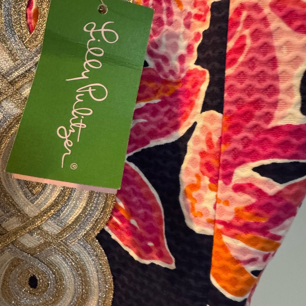 REDUCED TODAY ONY🎈NWT Lilly Pulitzer Dress with Embellished Neckline Shift Dress - Picture 4 of 7